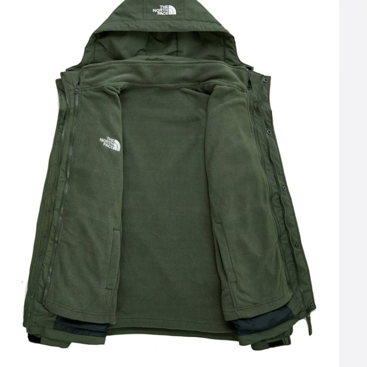 کاپشن دوپوش نورس فیس (The North Face) – مدل پلاردار دو قلو با لایه گورتکس