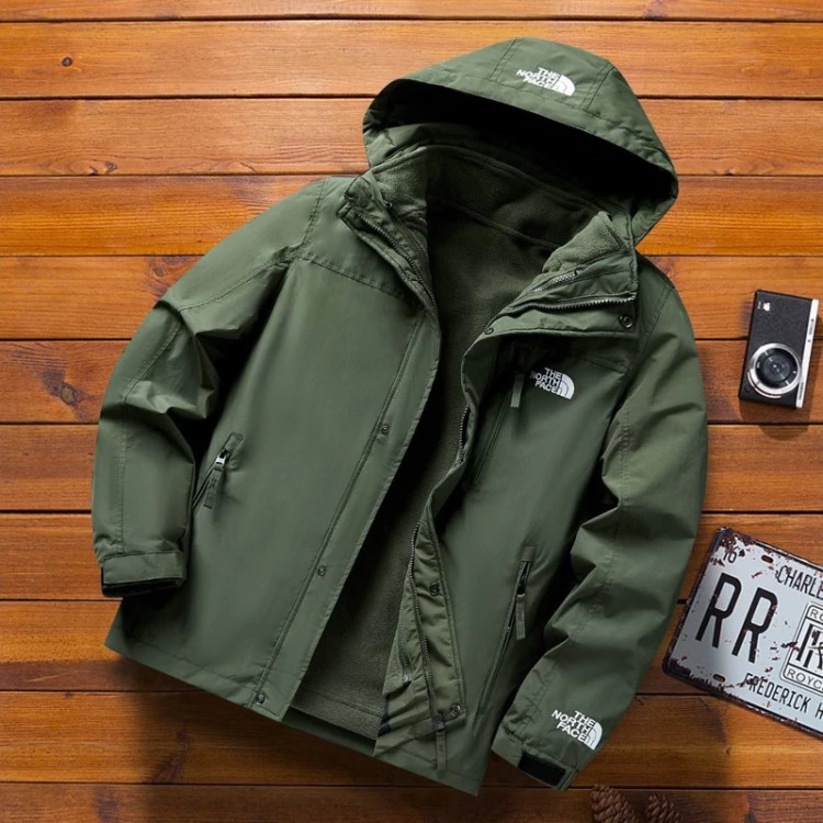 کاپشن دوپوش نورس فیس (The North Face) – مدل پلاردار دو قلو با لایه گورتکس