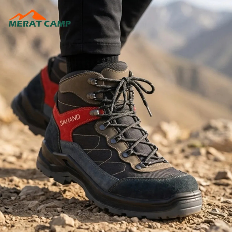 کفش کوهنوردی سهند مدل IBEX عکس در طبیعت از 3 رخ
