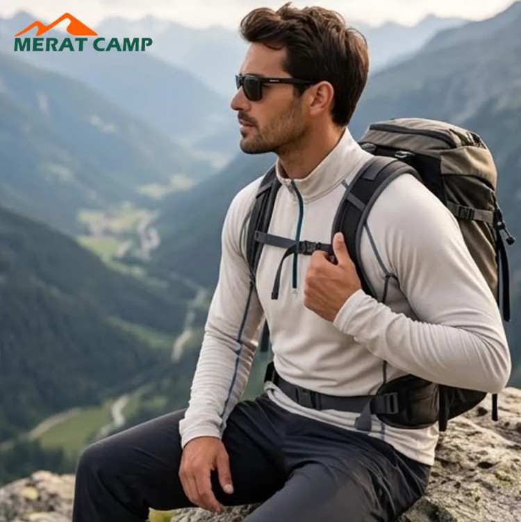 تیشرت نیم زیپ کوهنوردی تابستانه کلمبیا